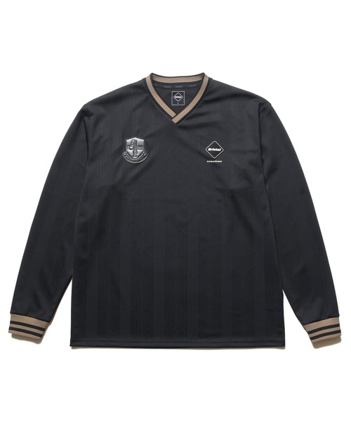 F.C.Real Bristol（エフシーレアルブリストル）の「EXHIBITION L/S GAME SHIRT（Tシャツ/カットソー・メンズ・ブラック/ライトブルー/ホワイト・SMALL/MEDIUM/LARGE/X-LARGE/XX-LARGE）」の2枚目の写真