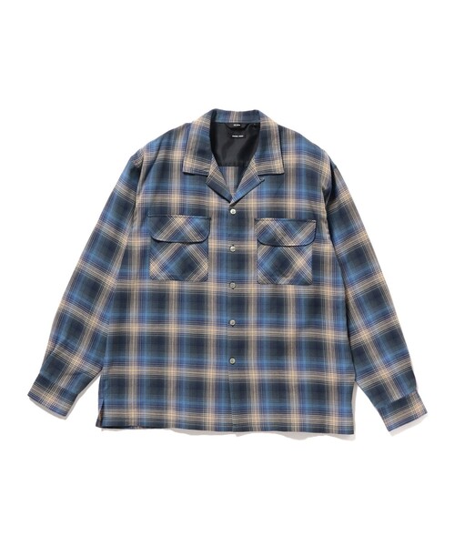 BEAMS SSZ 限定 チェックシャツ XL サイズ　AH レーヨン　オンブレ BEAMS SSZ 限定 チェックシャツ XL サイズ AH レーヨン オンブレ