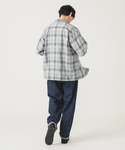 BEAMS SSZ 限定 チェックシャツ XL サイズ　AH レーヨン　オンブレ BEAMS SSZ 限定 チェックシャツ XL サイズ AH レーヨン オンブレ