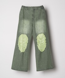 AIVER（アイバー）の「AIVER　オーバーダイフレアダメージデニム（デニムパンツ）」