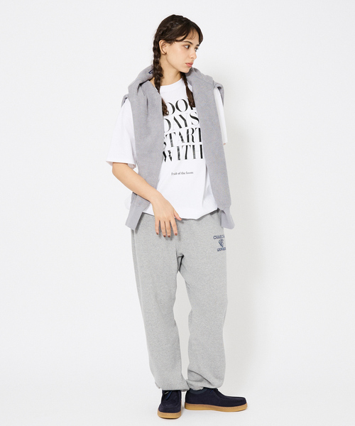 AMERICANA（アメリカーナ）の「【AMERICANA×ORIGINAL Charcoal／アメリカーナ×オリジナル チャコール】Leopards Sweat pants/スウェットパンツ/ユニセックス（スウェットパンツ・メンズ・グレー/ネイビー・M/L）」の15枚目の写真