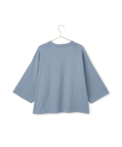 BEVERLY HILLS POLO CLUB（ビバリーヒルズポロクラブ）の「【BEVERLY HILLS POLO CLUB/ビバリーヒルズポロクラブ】ワイドスリーブTシャツ（Tシャツ/カットソー・レディース・チャコールグレー/ホワイト/サックスブルー・38）」の5枚目の写真