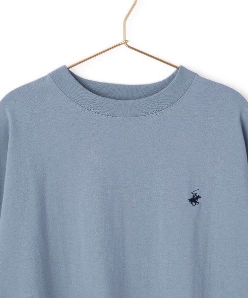 BEVERLY HILLS POLO CLUB（ビバリーヒルズポロクラブ）の「【BEVERLY HILLS POLO CLUB/ビバリーヒルズポロクラブ】ワイドスリーブTシャツ（Tシャツ/カットソー・レディース・チャコールグレー/ホワイト/サックスブルー・38）」の6枚目の写真
