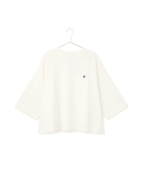 BEVERLY HILLS POLO CLUB（ビバリーヒルズポロクラブ）の「【BEVERLY HILLS POLO CLUB/ビバリーヒルズポロクラブ】ワイドスリーブTシャツ（Tシャツ/カットソー・レディース・チャコールグレー/ホワイト/サックスブルー・38）」の16枚目の写真