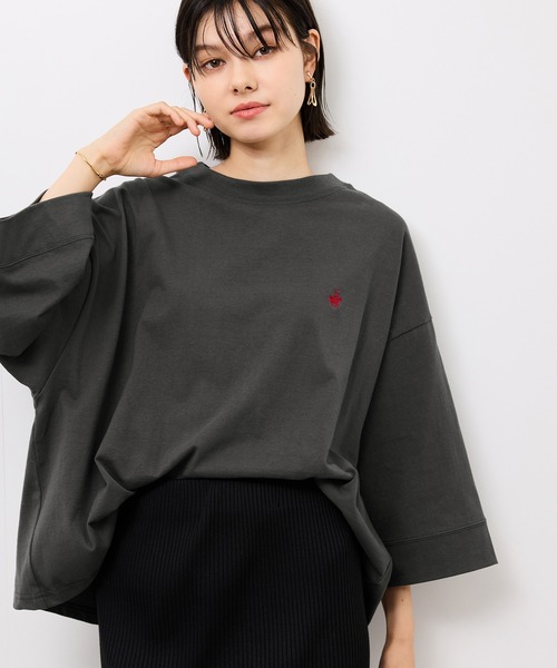 BEVERLY HILLS POLO CLUB（ビバリーヒルズポロクラブ）の「【BEVERLY HILLS POLO CLUB/ビバリーヒルズポロクラブ】ワイドスリーブTシャツ（Tシャツ/カットソー・レディース・チャコールグレー/ホワイト/サックスブルー・38）」の21枚目の写真