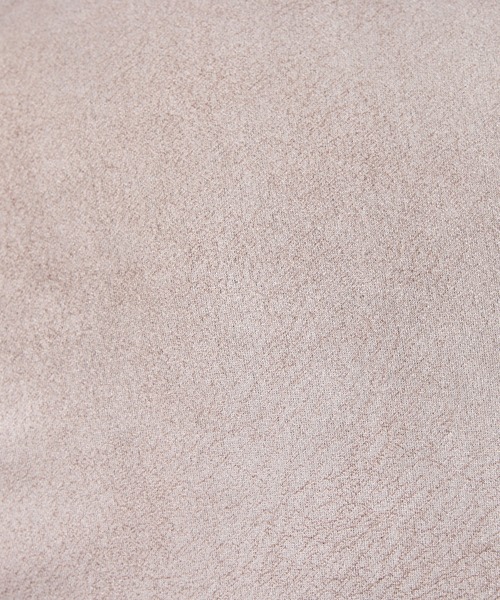 HIDEAWAYS NICOLE（ハイダウェイニコル）の「ポンチ起毛ジップアップブルゾン（ライダースジャケット・メンズ・グレイッシュベージュ/ブラック/オレンジ/シルバーグレー・MEDIUM/X-LARGE/LARGE）」の5枚目の写真