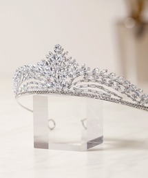 1111clothing(tH[N[WO)̃NX^ Vo[ vZX NC[ eBA / Crystal Silver Princess Queen Tiara(J`[V)