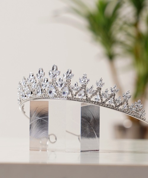 セール】クリスタル シルバー プリンセス クイーン ティアラ / Crystal