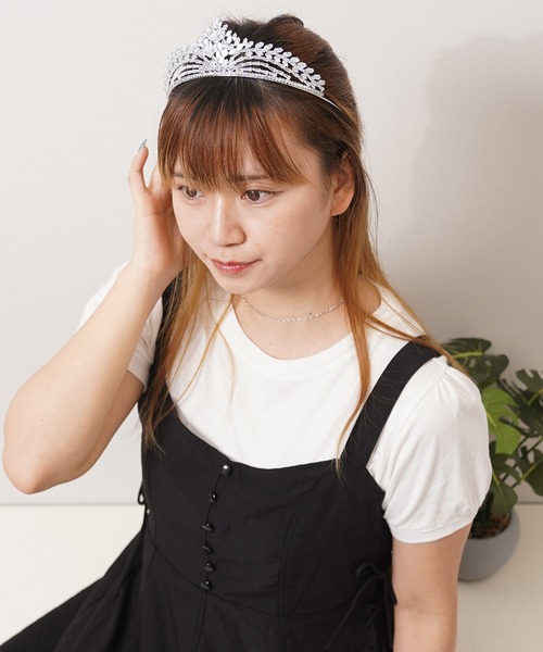 クリスタル シルバー プリンセス クイーン ティアラ / Crystal Silver