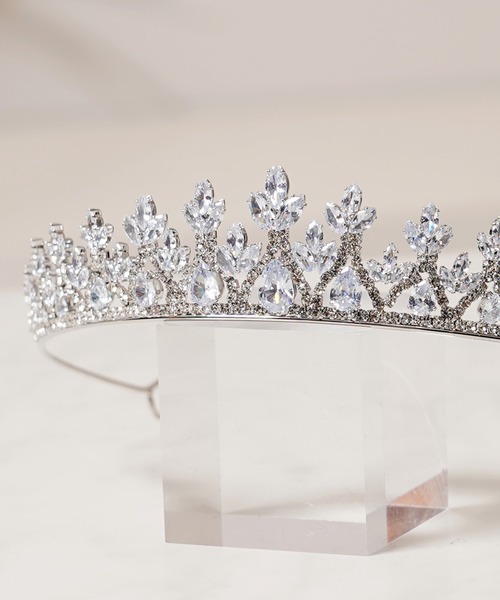 セール】クリスタル シルバー プリンセス クイーン ティアラ / Crystal