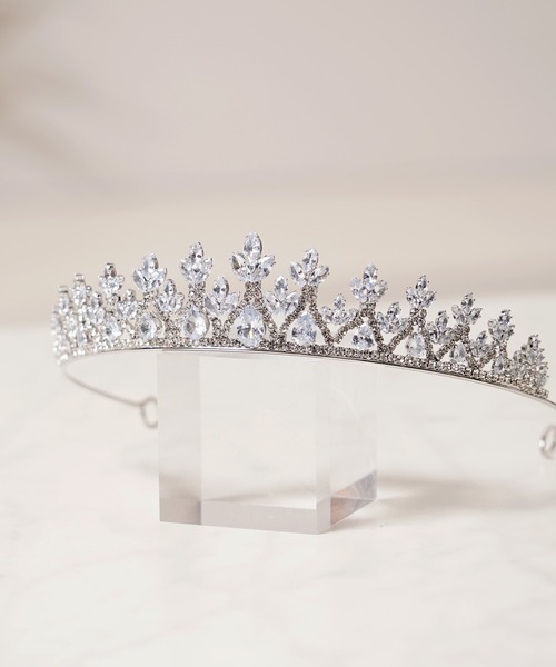 セール】クリスタル シルバー プリンセス クイーン ティアラ / Crystal