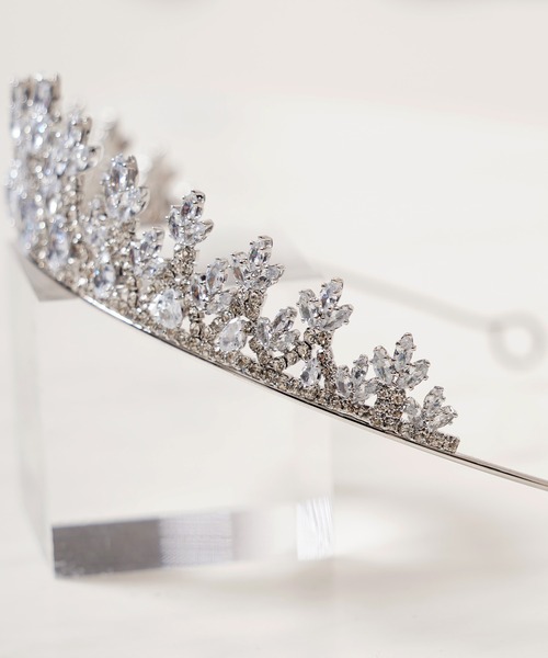 ティアラ セール】クリスタル シルバー プリンセス クイーン ティアラ / Crystal