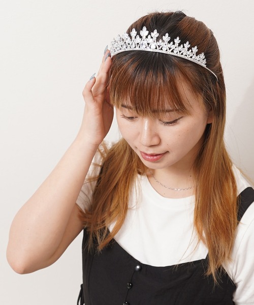 セール】クリスタル シルバー プリンセス クイーン ティアラ / Crystal