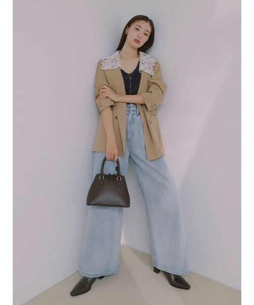 LAGUNAMOON レースデタッチドカラージャケット レースデタッチドカラージャケット｜ラグナムーンの通販｜&mall