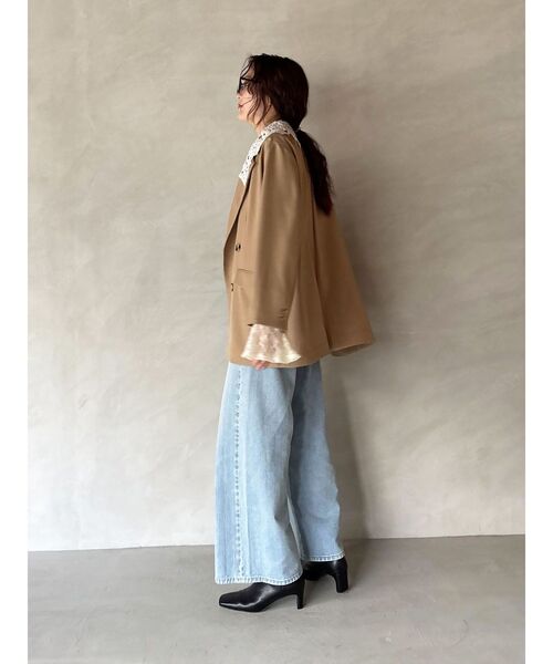 LAGUNAMOON（ラグナムーン）の「レースデタッチドカラージャケット（テーラードジャケット・レディース・ブラック/ベージュ/ネイビー・FREE）」の16枚目の写真