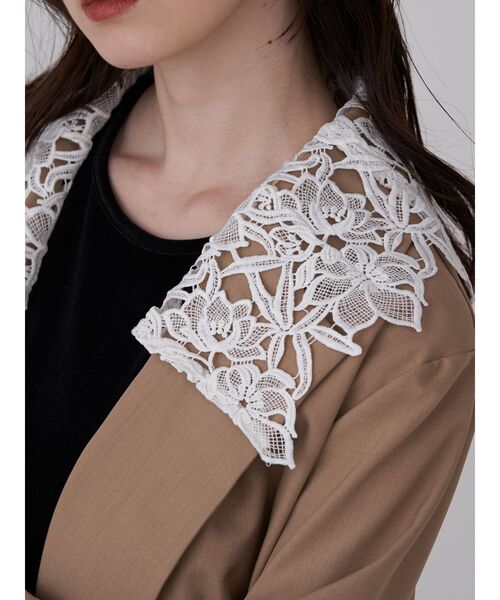 LAGUNAMOON レースデタッチドカラージャケット レースデタッチドカラージャケット｜ラグナムーンの通販｜&mall