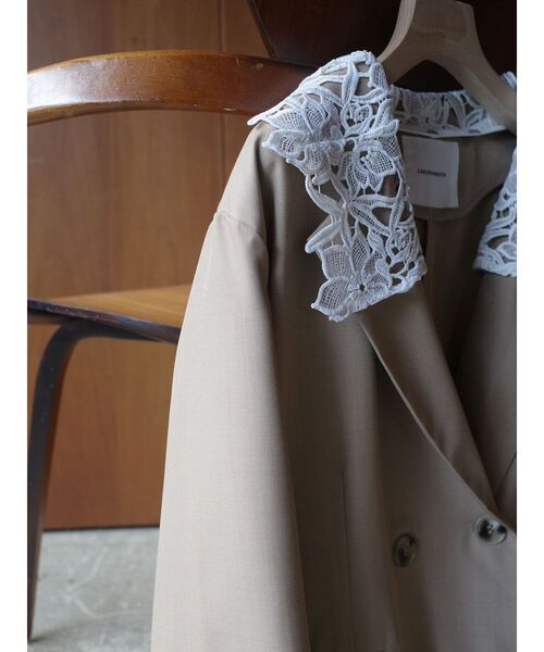 LAGUNAMOON（ラグナムーン）の「レースデタッチドカラージャケット（テーラードジャケット・レディース・ブラック/ベージュ/ネイビー・FREE）」の8枚目の写真