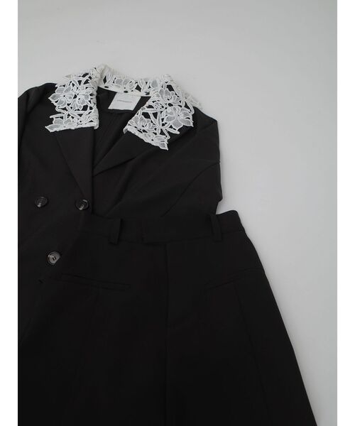 LAGUNAMOON（ラグナムーン）の「レースデタッチドカラージャケット（テーラードジャケット・レディース・ブラック/ベージュ/ネイビー・FREE）」の11枚目の写真