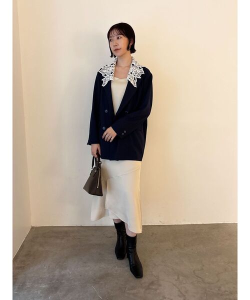 LAGUNAMOON レースデタッチドカラージャケット レースデタッチドカラージャケット｜ラグナムーンの通販｜&mall