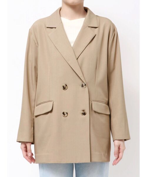 LAGUNAMOON（ラグナムーン）の「レースデタッチドカラージャケット（テーラードジャケット・レディース・ブラック/ベージュ/ネイビー・FREE）」の22枚目の写真