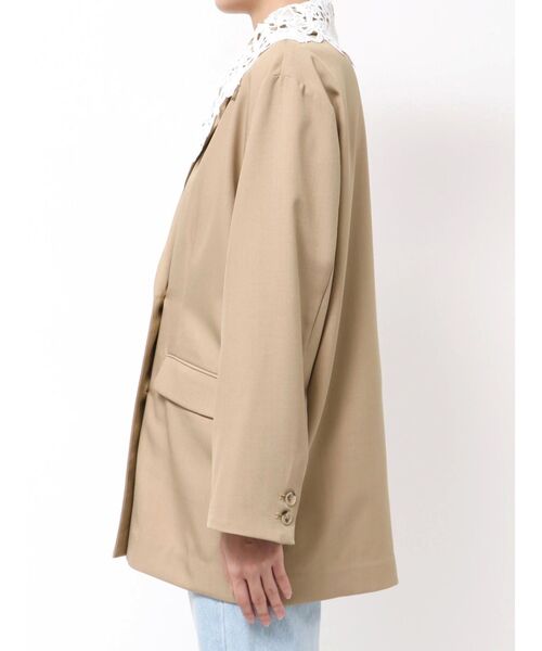 セール】レースデタッチドカラージャケット（テーラードジャケット