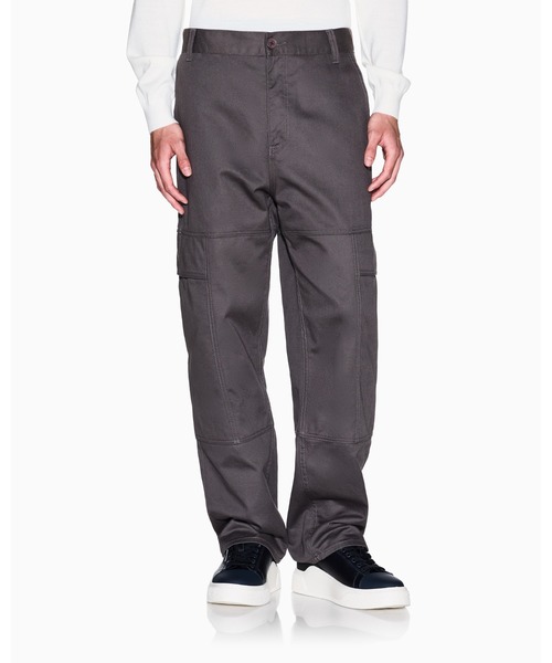 ARMANI EXCHANGE(アルマーニエクスチェンジ)の「【A|X アルマーニ エクスチェンジ】コットンツイル ワイドカーゴパンツ(EC限定カラー含)(カーゴパンツ・メンズ・チャコールグレー×ブラック/ブラック・28inch/29inch/30inch/31inch/32inch/33inch/34inch/36inch)」の12枚目の写真