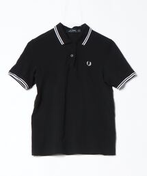 FRED PERRY フレッドペリー ポロシャツ　古着 黒　ブラック　ライン FRED PERRY”ポロシャツ｜ブラック｜Lサイズ - 古着屋