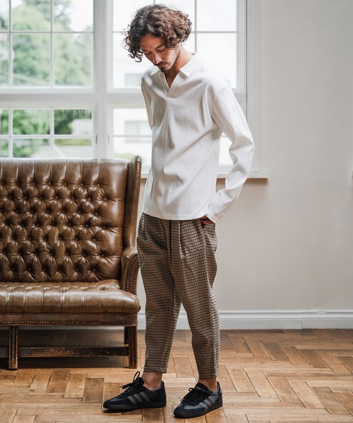 Magine（マージン）の「mp13904-Two Tuck Tapered Pants テーパードパンツ（その他パンツ・メンズ・ベージュ系その他/ブラック系その他/ブラック・48/46/44）」の20枚目の写真
