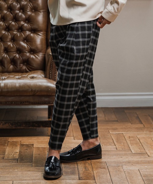 Magine（マージン）の「mp13904-Two Tuck Tapered Pants テーパードパンツ（その他パンツ・メンズ・ベージュ系その他/ブラック系その他/ブラック・48/46/44）」の16枚目の写真