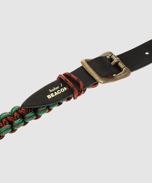 kolor BEACON(カラービーコン)の「25WBM-A04534(ベルト・メンズ・ベージュ/ブラック・FREE)」の5枚目の写真