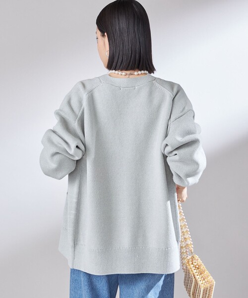 セール】〈手洗い可能〉サガラ ワッペン レタード カーディガン