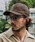 CAMBIO�i�J���r�I�j�́umko13009-Distressed Synthetic Leather Cap �L���b�v�i�L���b�v�j�v�b�_�[�N�u���E��
