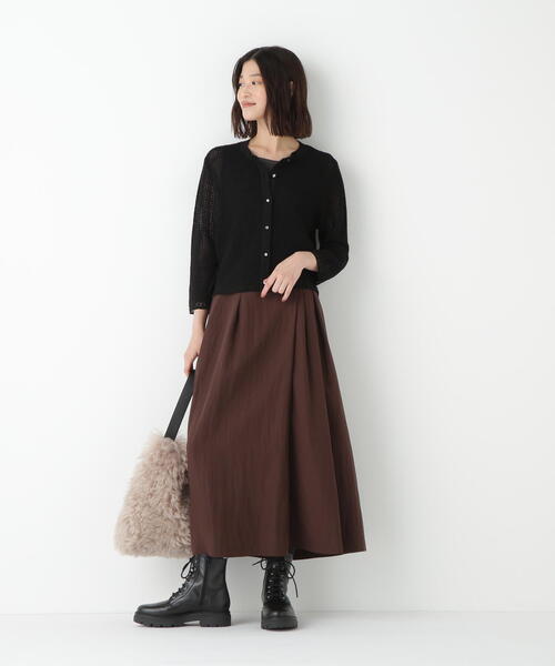 human woman（ヒューマンウーマン）の「◆ランダムタックスカート（スカート・レディース・ブラウン/グレー・SMALL/MEDIUM）」の21枚目の写真