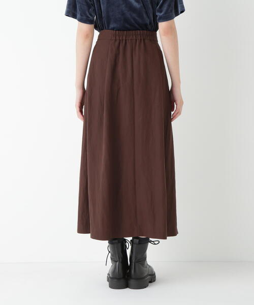 human woman（ヒューマンウーマン）の「◆ランダムタックスカート（スカート・レディース・ブラウン/グレー・SMALL/MEDIUM）」の5枚目の写真