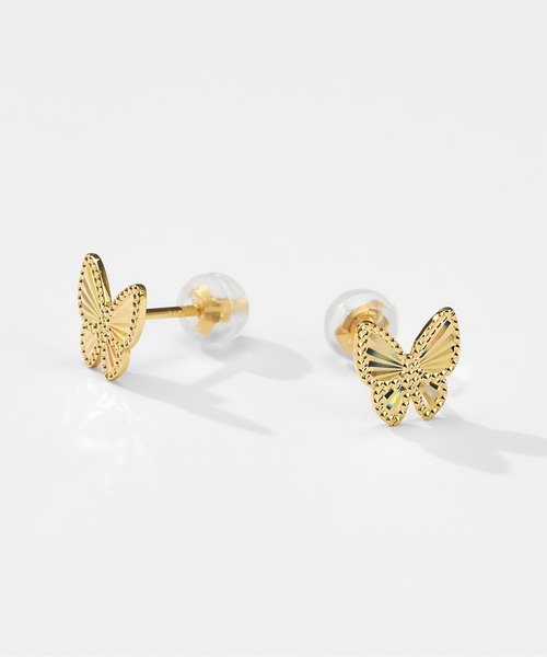 Jewel closet by L&Co.(ジュエルクローゼットバイエルアンドコー)の「K18 モチーフ ピアス【動画あり】(ピアス(両耳用)・レディース・ゴールド系2/ゴールド系3/ゴールド系1・FREE)」の4枚目の写真