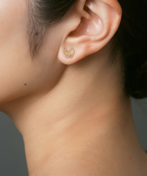 Jewel closet by L&Co.(ジュエルクローゼットバイエルアンドコー)の「K18 モチーフ ピアス【動画あり】(ピアス(両耳用)・レディース・ゴールド系2/ゴールド系3/ゴールド系1・FREE)」の5枚目の写真