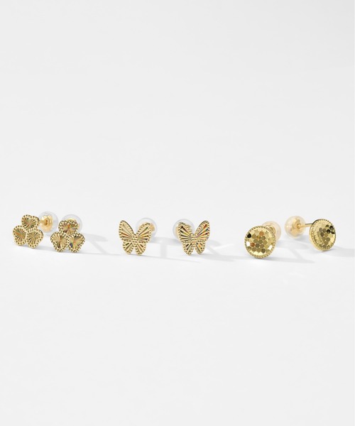 Jewel closet by L&Co.(ジュエルクローゼットバイエルアンドコー)の「K18 モチーフ ピアス【動画あり】(ピアス(両耳用)・レディース・ゴールド系2/ゴールド系3/ゴールド系1・FREE)」の16枚目の写真
