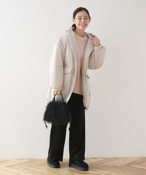 Green　Parks（グリーンパークス）の「OTO.HA.シャギーニットショルダーバッグ（ショルダーバッグ・レディース・グレイッシュベージュ/ブラック・FREE）」の4枚目の写真