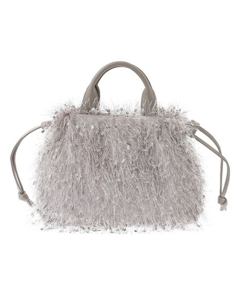 Green　Parks（グリーンパークス）の「OTO.HA.シャギーニットショルダーバッグ（ショルダーバッグ・レディース・グレイッシュベージュ/ブラック・FREE）」の11枚目の写真