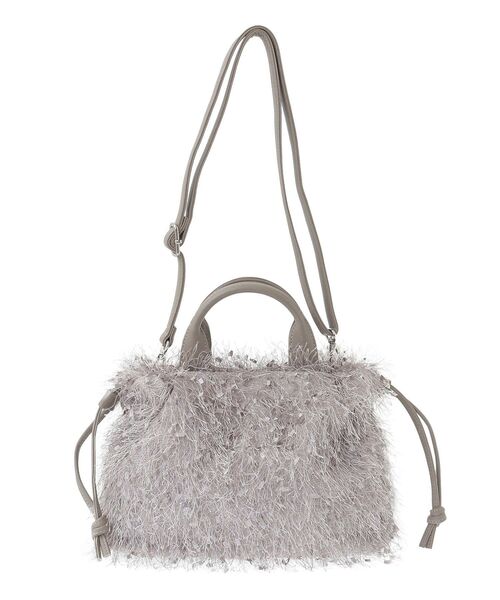 Green　Parks（グリーンパークス）の「OTO.HA.シャギーニットショルダーバッグ（ショルダーバッグ・レディース・グレイッシュベージュ/ブラック・FREE）」の19枚目の写真