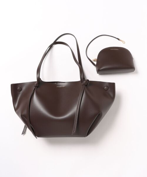 あお Calla カルラ トートバッグ - ダークモス チャールズ&キース Calla カルラ トートバッグ ダークモス