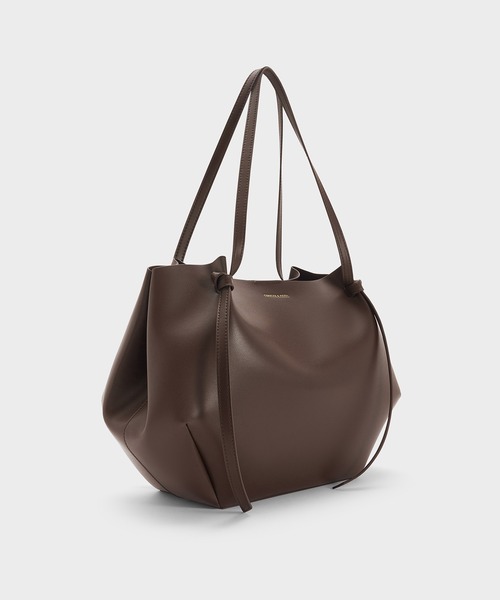 CHARLES & KEITH（チャールズ & キース）の「Calla カルラ ラージトートバッグ（トートバッグ・レディース・ブラウン系その他7/ワインレッド・XL）」の3枚目の写真