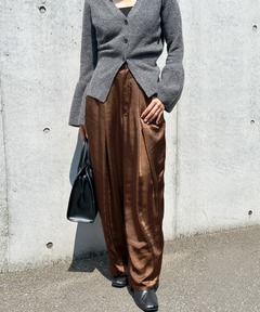 HeRIN.CYE ヘリンドットサイ シャイニーコクーンパンツ Shiny cocoon pants シャイニーコクーンパンツ（スラックス