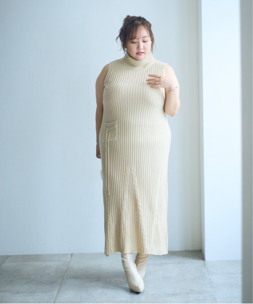 大きいサイズ＞【らめちゃんコラボ】2点セット（ニット