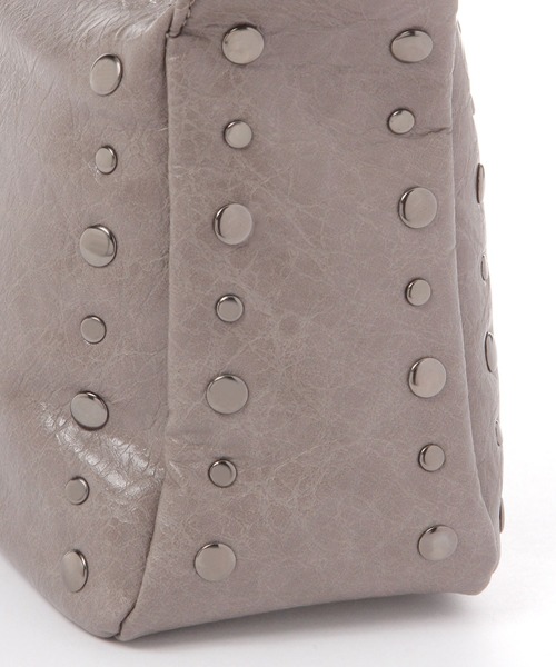 3.3 Field Trip （3.3フィールドトリップ）の「3.3 Field Trip／ミニマルリベバック（ハンドバッグ・レディース・ブラック/グレー・FREE）」の13枚目の写真