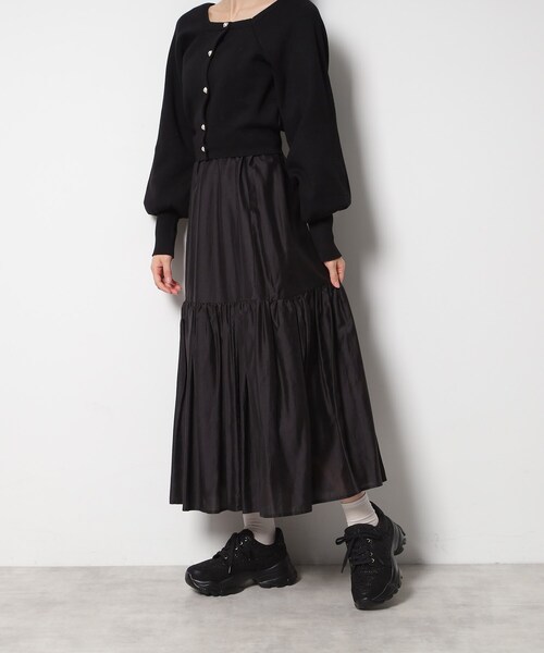ESPERANZA(エスペランサ)の「フリル×パール調ベルトツイードスニーカー(スニーカー・レディース・ホワイト系3/ブラック系2/ベージュ系2・LL/S/L/M)」の9枚目の写真