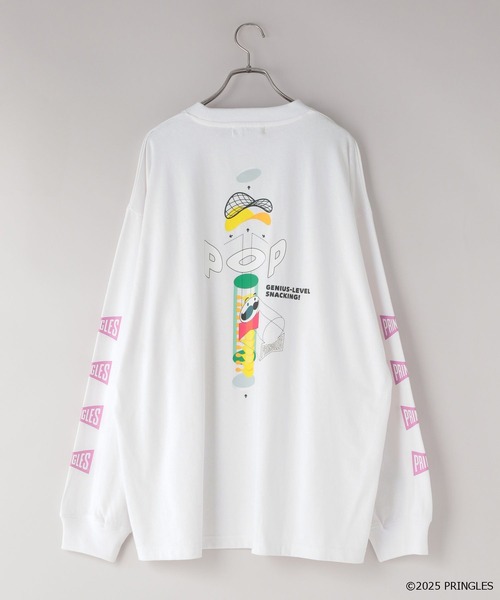 LOWRYS FARM(ローリーズファーム)の「【LFM(U)】PRINGLES/PTTLS 589264(Tシャツ/カットソー・メンズ・ホワイト/ブラック・MEDIUM/LARGE)」の10枚目の写真