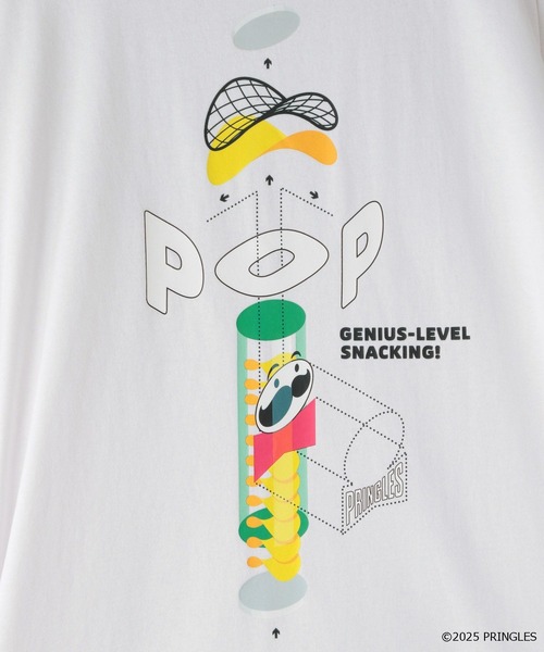 LOWRYS FARM(ローリーズファーム)の「【LFM(U)】PRINGLES/PTTLS 589264(Tシャツ/カットソー・メンズ・ホワイト/ブラック・MEDIUM/LARGE)」の6枚目の写真