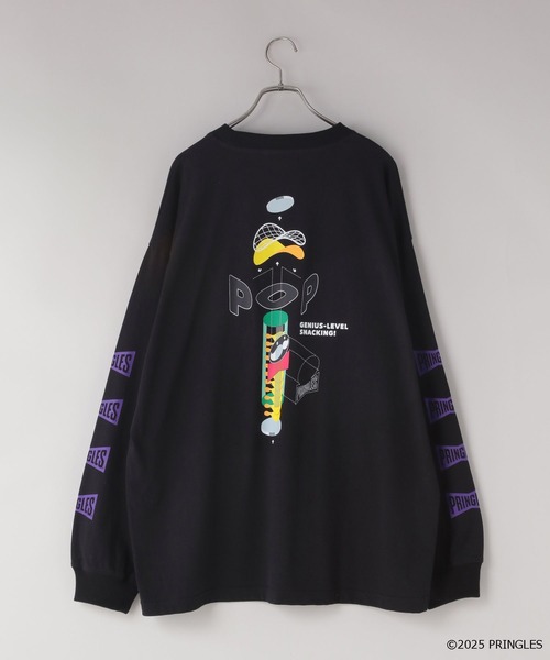 LOWRYS FARM(ローリーズファーム)の「【LFM(U)】PRINGLES/PTTLS 589264(Tシャツ/カットソー・メンズ・ホワイト/ブラック・MEDIUM/LARGE)」の9枚目の写真