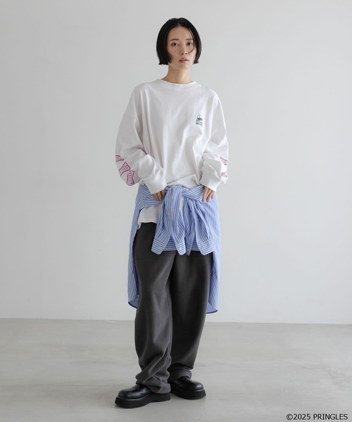 LOWRYS FARM(ローリーズファーム)の「【LFM(U)】PRINGLES/PTTLS 589264(Tシャツ/カットソー・メンズ・ホワイト/ブラック・MEDIUM/LARGE)」の15枚目の写真